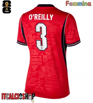 Inghilterra Nico O'Reilly #3 Seconda Maglia Femmina Mondiali 2026 Manica Corta